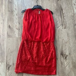 Sparkle Red mini dress. Size 4.